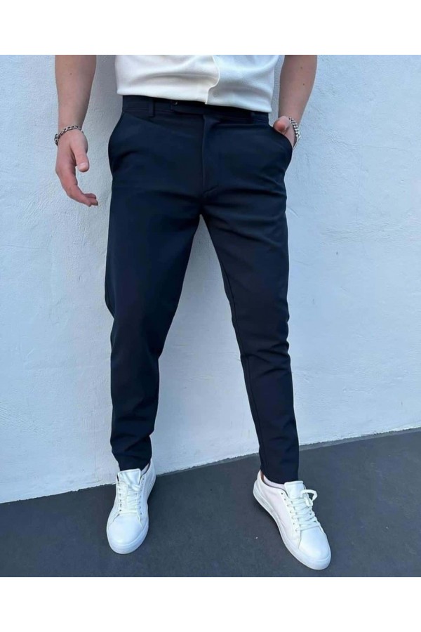 7072-Yerli üretim lacivert slim fit