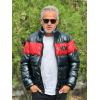 9085-Karl Lagerfeld Siyah Şişme Dik Yaka Mont