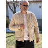 9027-Giesto Bej Kapitone Bomber Ceket